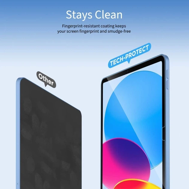 Набір захисного скла для планшета Lenovo Idea Tab 11 Tech-Protect Glass Fit+ Clear, 2 шт. (5906302331918) - зображення 4