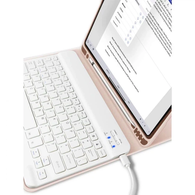 Чохол-клавіатура Tech-Protect Sc Pen + Keyboard для iPad 11 2025 11th Gen | 10.9 2022 10th Gen Pink (9490713927663) - зображення 5