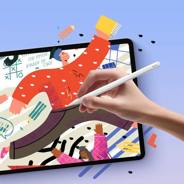 Стилус Baseus Smooth Writing 2 для iPad White (SXBC060002) - изображение 2