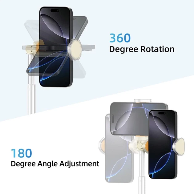 Универсальный штатив Tech-Protect Bluetooth Selfie Stick Tripod Beige (5906302330874) - изображение 6