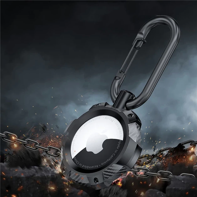 Брелок с кольцом Tech-Protect TpuСarbon для AirTag Black (9589046924002) - изображение 4