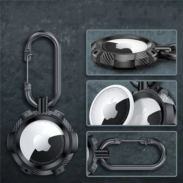 Брелок с кольцом Tech-Protect TpuСarbon для AirTag Black (9589046924002) - изображение 5