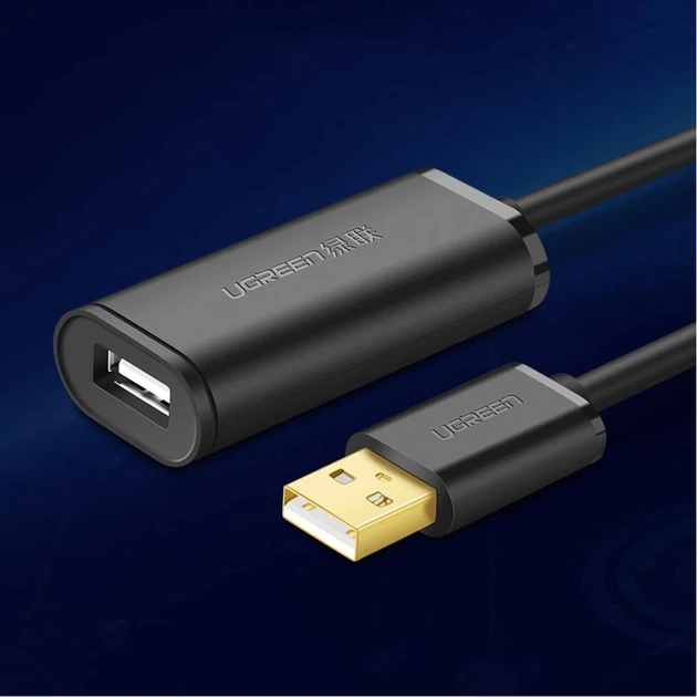Кабель Ugreen Extension Cable USB 2.0 480 Mbps 5m Black (6957303813193) - Фото 6 Кабель Ugreen Extension Cable USB 2.0 480 Mbps 5m Black (6957303813193) - изображение 6