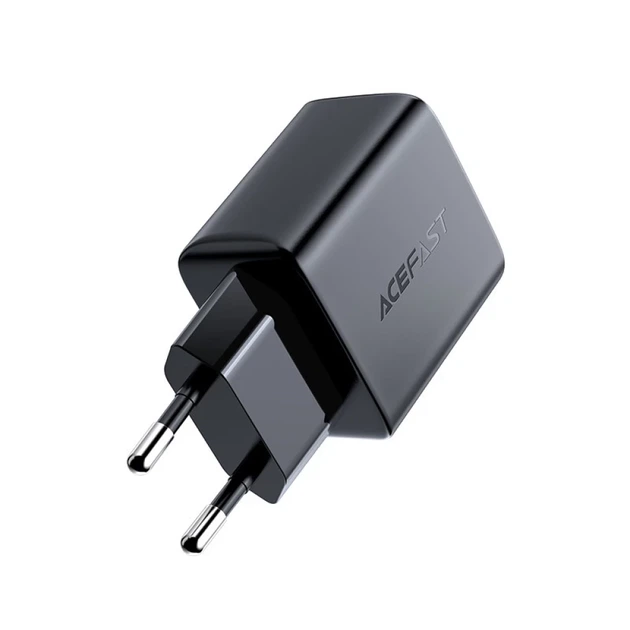 Мережевий зарядний пристрій Acefast A1 QC 20W USB-C Black (A1 black) - зображення 2