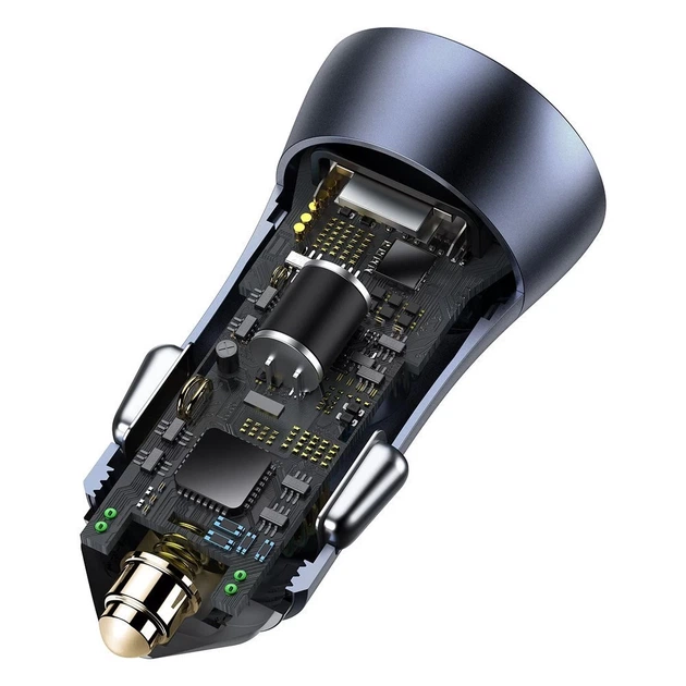 Автомобільний зарядний пристрій Baseus Golden Contactor Pro 40W USB Type-C Dark Gray (CCJD-0G) - зображення 7