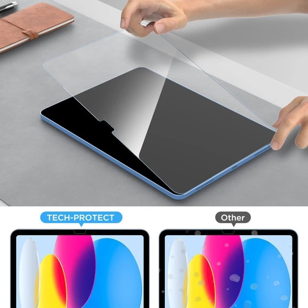 Zestaw szkieł hartowanych do tabletu Samsung Galaxy Tab S7 FE / Tab S8 / Tab S9 / Tab S9 FE Tech-Protect Glass Fit+ Clear, 2 szt. (5906302318834) - obraz 2