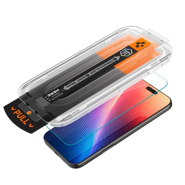 Защитное стекло Spigen Glas.TR EZ Fit Pro для iPhone 17 Pro | 17 | 16 Pro Transparent (AGL10097) - изображение 6