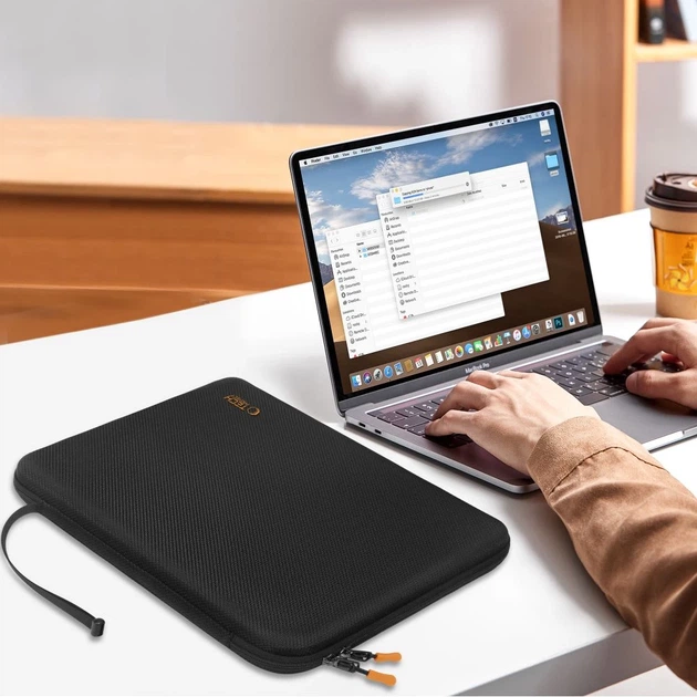 Чехол-папка для ноутбука Tech-Protect Hardpouch Laptop 15–16 inch Black Orange (5906302331819) - Фото 9 Чехол-папка для ноутбука Tech-Protect Hardpouch Laptop 15–16 inch Black Orange (5906302331819) - изображение 9