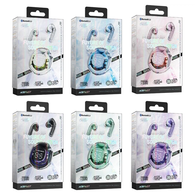 Беспроводные наушники Acefast T8 TWS Purple (6974316282266) - Фото 5 Беспроводные наушники Acefast T8 TWS Purple (6974316282266) - изображение 5