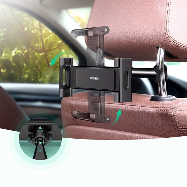Автодержатель Ugreen Car Holder on the Headrest Black (UGR283) - изображение 4