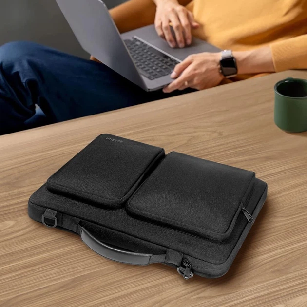 Чехол-сумка Tech-Protect Defender Bag 15-16 Black (5906302372959) - изображение 10