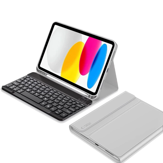 Чехол-клавиатура Tech-Protect SC Pen + Keyboard для iPad 11 2025 11th Gen | 10.9 2022 10th Gen Grey (5906302363117) - изображение 2