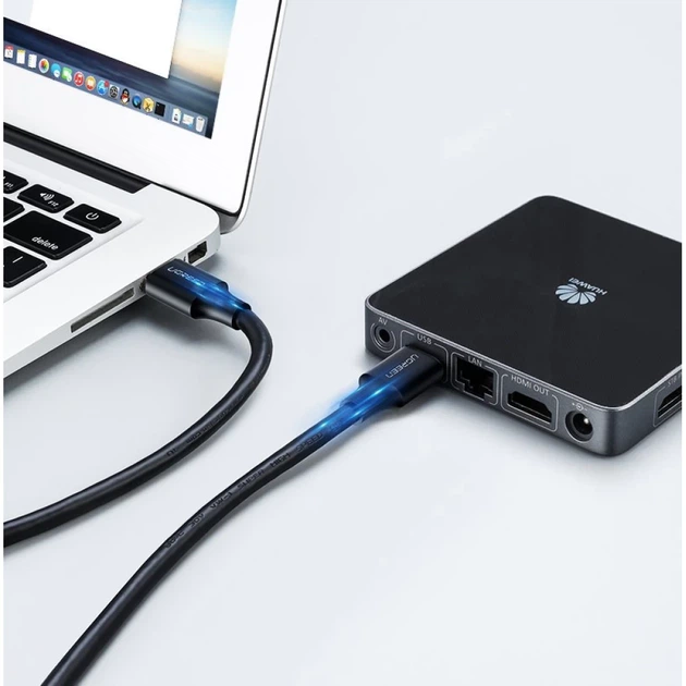 Кабель Ugreen USB-A 2.0 to USB-A 2.0 0.5m Black (6957303813087) - Фото 7 Кабель Ugreen USB-A 2.0 to USB-A 2.0 0.5m Black (6957303813087) - зображення 7