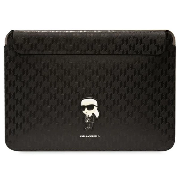 Чехол Karl Lagerfeld Saffiano Monogram Ikonik 16" Black (KLCS16SAKHPKK) - Фото 1 Чехол Karl Lagerfeld Saffiano Monogram Ikonik 16" Black (KLCS16SAKHPKK) - изображение 1