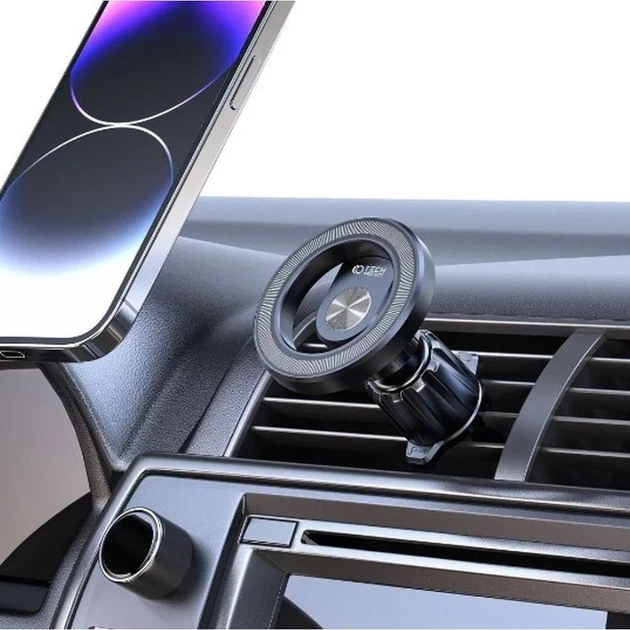 Автодержатель Tech-Protect N53 Magnetic Vent Car Mount Black with MagSafe (9490713930854) - изображение 8