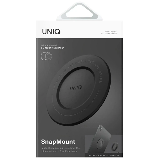 Держатель UNIQ SnapMount Black (UNIQ-SNAPMOUNT-BLKBLK) - изображение 6