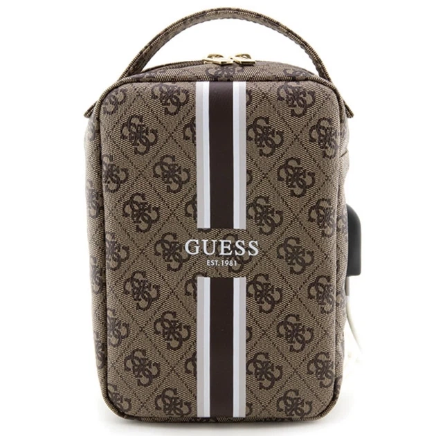 Сумка Guess 4G Printed Stripes 23.5 x 15.5 x 6.5 cm Brown (GUHBP4RPSW) - Фото 2 Сумка Guess 4G Printed Stripes 23.5 x 15.5 x 6.5 cm Brown (GUHBP4RPSW) - изображение 2