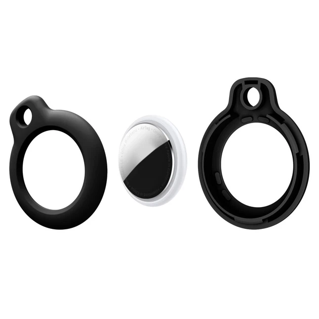 Брелок с кольцом Tech-Protect Rough 4-pack для AirTag Black (5906302368938) - Фото 3 Брелок с кольцом Tech-Protect Rough 4-pack для AirTag Black (5906302368938) - изображение 3