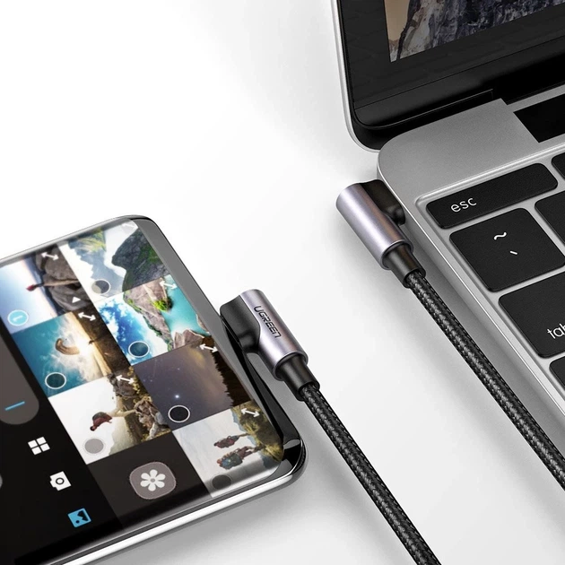 Кабель Ugreen Quick Charge USB Type-C to USB Type-C FCP 3A 1m Gray (UGR1088BLK) - Фото 10 Кабель Ugreen Quick Charge USB Type-C to USB Type-C FCP 3A 1m Gray (UGR1088BLK) - изображение 10