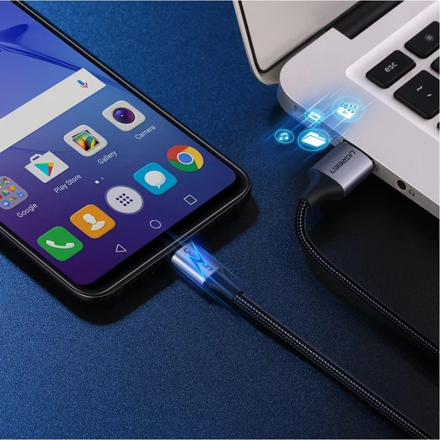 Кабель Ugreen USB-A to micro USB 1m Gray (6957303861460) - зображення 5