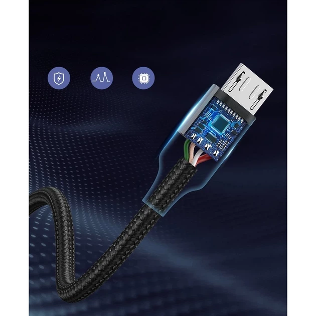 Кабель Ugreen USB-A to micro USB 1m Gray (6957303861460) - зображення 9