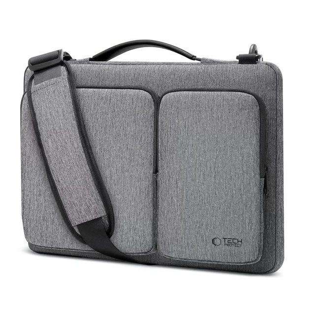 Чехол-сумка Tech-Protect Defender Bag 13-14" Crayon Grey (5906302372874) - Фото 2 Чехол-сумка Tech-Protect Defender Bag 13-14" Crayon Grey (5906302372874) - изображение 2