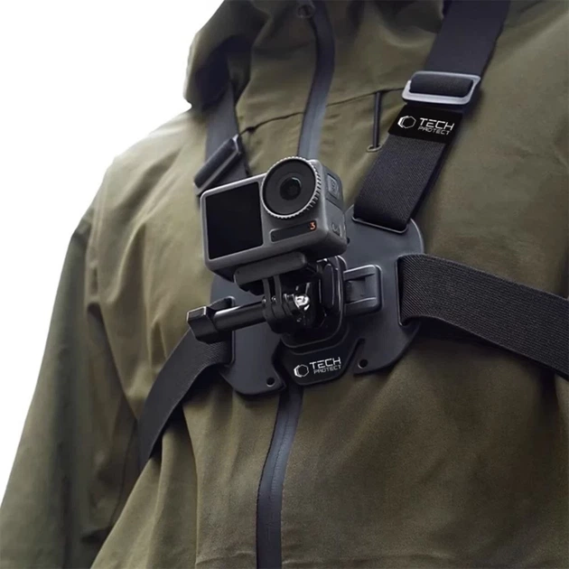 Нагрудное крепление Tech-Protect GA100 Chest Mount для GoPro | DJI Black (5906302371761) - изображение 2