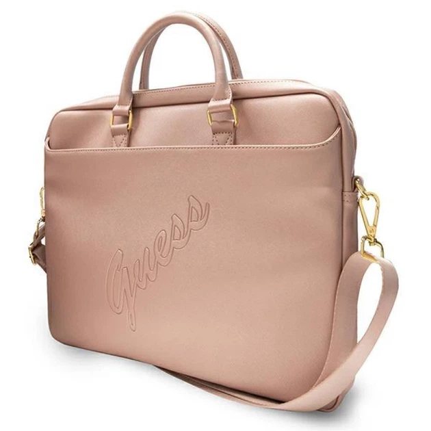 Сумка Guess Saffiano Script 16" Pink (GUCB15PUSASPI) - изображение 2