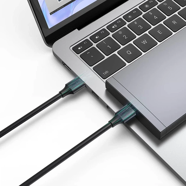 Кабель Ugreen USB-A to USB-A 0.5m Black (6957303800513) - зображення 4