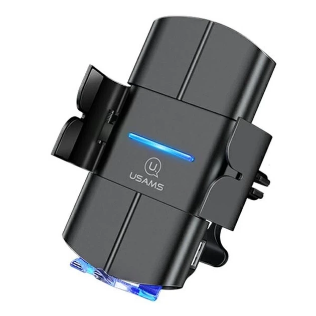 Автодержатель с функцией беспроводной зарядки Usams CD133 10W Wireless Charging Car Holder Black (CD133ZJ01) - Фото 1 Автодержатель с функцией беспроводной зарядки Usams CD133 10W Wireless Charging Car Holder Black (CD133ZJ01) - изображение 1
