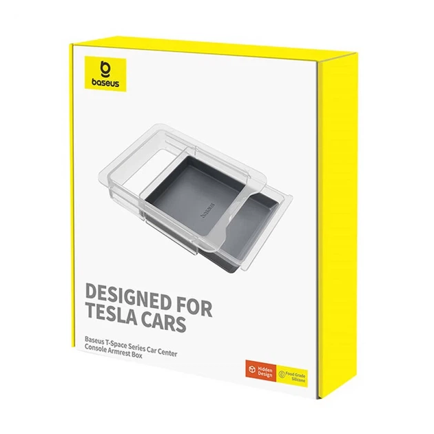 Автомобильный органайзер Baseus T-Space для Tesla Model 3 | Y Gray (C20251302821-00) - изображение 8