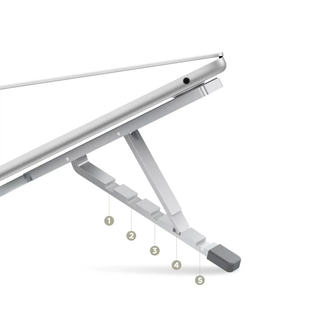 Подставка для ноутбука Tech-Protect ULS300 Universal Laptop Stand Silver (5906302309894) - изображение 3