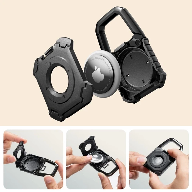 Чехол Tech-Protect Kevlar для Apple AirTag 2 | 1 Black (5906302318599) - изображение 6