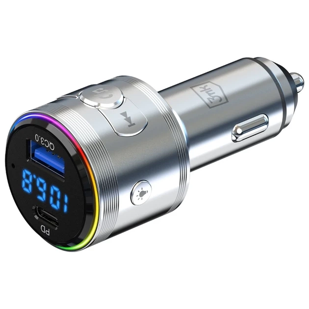 Автомобильное зарядное устройство 3mk Hyper Car Power Transmitter QC | PD 48W USB-C/USB-A Silver (5903108636247) - изображение 4