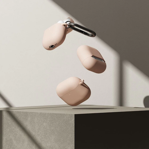 Чохол для навушників Ringke Silicone для AirPods 4 Pink Sand (8800274964204) - зображення 7