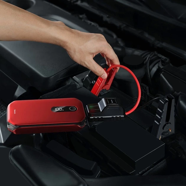 Автомобильное пусковое устройство Baseus Starter Jump Starter Booster 12000 mAh Red (CRJS03-09) - изображение 7