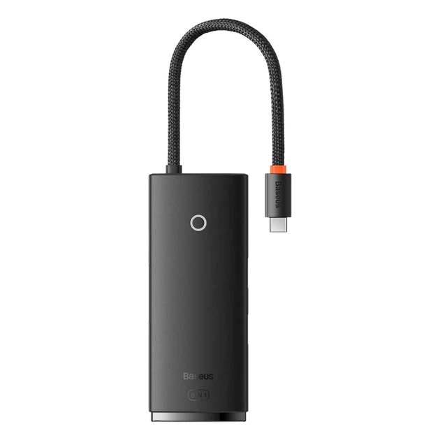 USB-хаб Baseus Lite Series 6-in-1 USB-C to 2xUSB-A/USB-C/HDMI/SD/TF Black (WKQX050001) - изображение 2