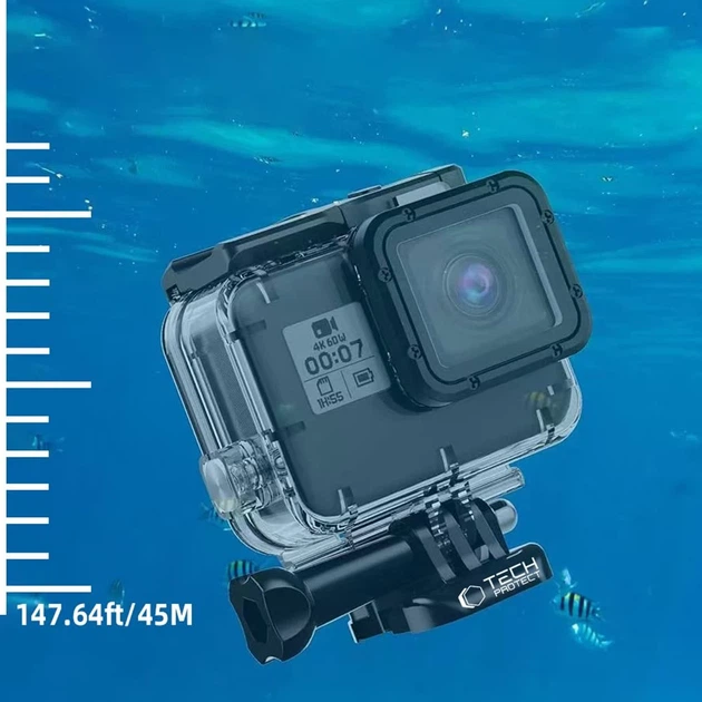 Водонепроницаемый чехол Tech-Protect GА200 Waterproof Case для GoPro Hero 5 | 6 | 7 Clear (5906302371778) - изображение 3