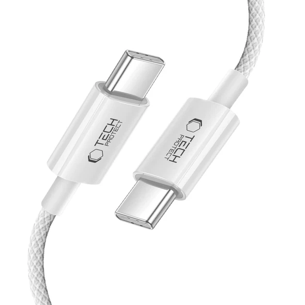 Кабель Tech-Protect Ultraboost Lite USB-C to USB-C 60W 2 m Cool Grey (5906302380916) - Фото 3 Кабель Tech-Protect Ultraboost Lite USB-C to USB-C 60W 2 m Cool Grey (5906302380916) - изображение 3