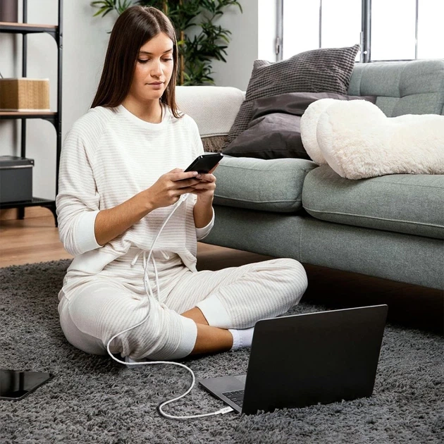 Кабель Tech-Protect Ultraboost Lite USB-C to USB-C 60W 2 m Cool Grey (5906302380916) - Фото 6 Кабель Tech-Protect Ultraboost Lite USB-C to USB-C 60W 2 m Cool Grey (5906302380916) - изображение 6