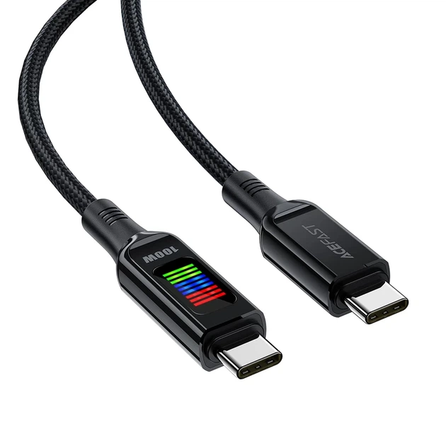 Кабель Acefast Display Cable USB-С to USB-С 1.2m 100W Black (C7-03) - изображение 4