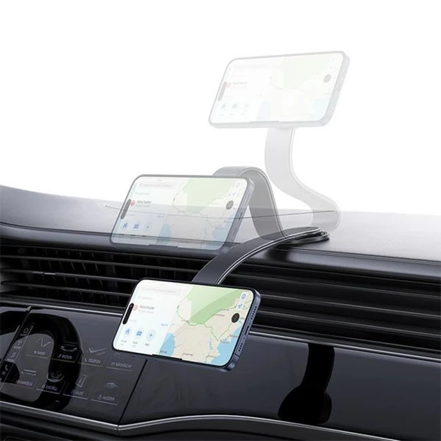 Автотримач Usams Magnetic Car Holder Windshield/Cockpit Black (6958444910284) - зображення 4