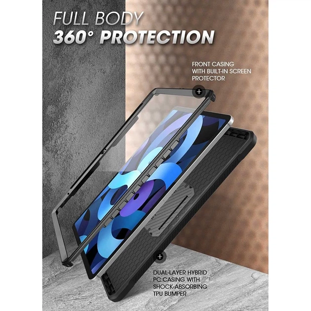 Чохол Supcase Unicorn Beetle Pro для iPad 11 2025 11th Gen | 10.9 2022 10th Gen Black (843439121171) - Фото 3 Чохол Supcase Unicorn Beetle Pro для iPad 11 2025 11th Gen | 10.9 2022 10th Gen Black (843439121171) - зображення 3
