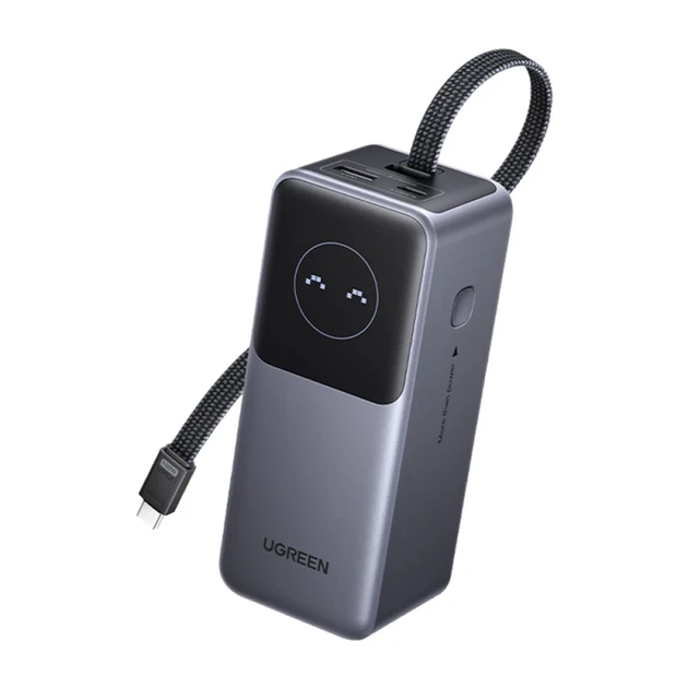Портативное зарядное устройство Ugreen PB723 130W 20000mAh 2x USB-C | USB-A Gray (6941876263165) - изображение 2