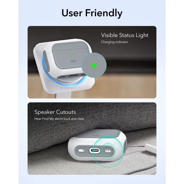 Чехол для наушников ESR Orbit Halolock для AirPods Pro 3 White with MagSafe (4894240289143) - изображение 7