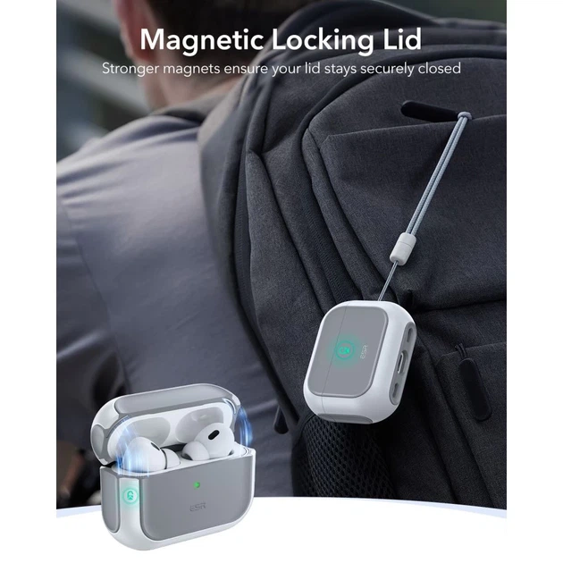 Чехол для наушников ESR Orbit Halolock для AirPods Pro 3 White with MagSafe (4894240289143) - изображение 8
