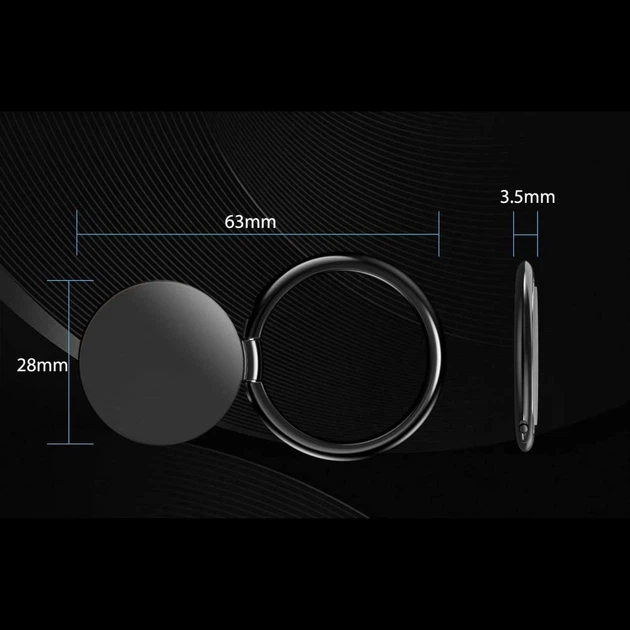 Кільце-тримач для смартфона Tech-Protect Magnetic Phone Ring Black (9589046917530) - зображення 3