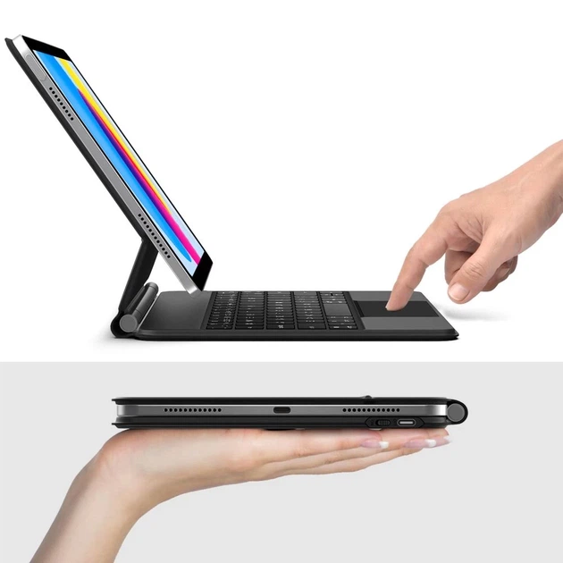 Чехол-клавиатура Tech-Protect SmartCase Magnetic для iPad 11 2025 11th Gen | 10.9 2022 10th Gen Black (5906302363445) - изображение 9