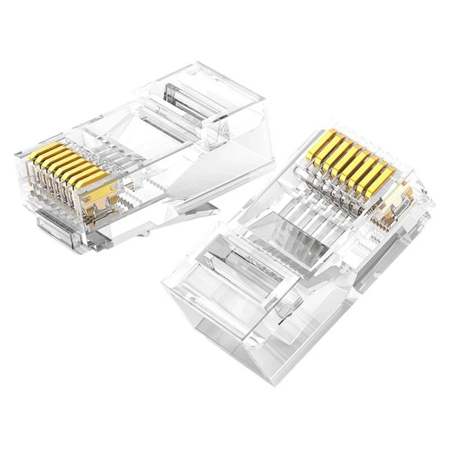 Штекерный соединитель Ugreen RJ45 8P8C Cat 6 Clear (UGR686CL) - Фото 3 Штекерный соединитель Ugreen RJ45 8P8C Cat 6 Clear (UGR686CL) - изображение 3