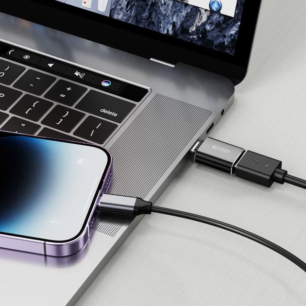 Адаптер Tech-Protect UltraBoost USB-A to USB-C Black (9490713932858) - Фото 2 Адаптер Tech-Protect UltraBoost USB-A to USB-C Black (9490713932858) - изображение 2